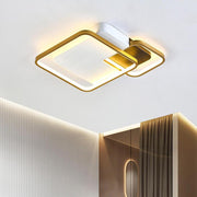 Nordic Geometric LED Flush Mount Ceiling Light - Metal & Acrylic