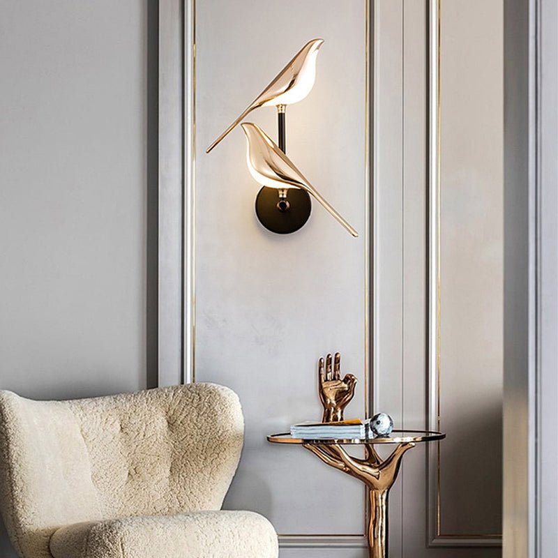 Adjustable Bird Wall Sconce with LED Dimmable & Remote Control