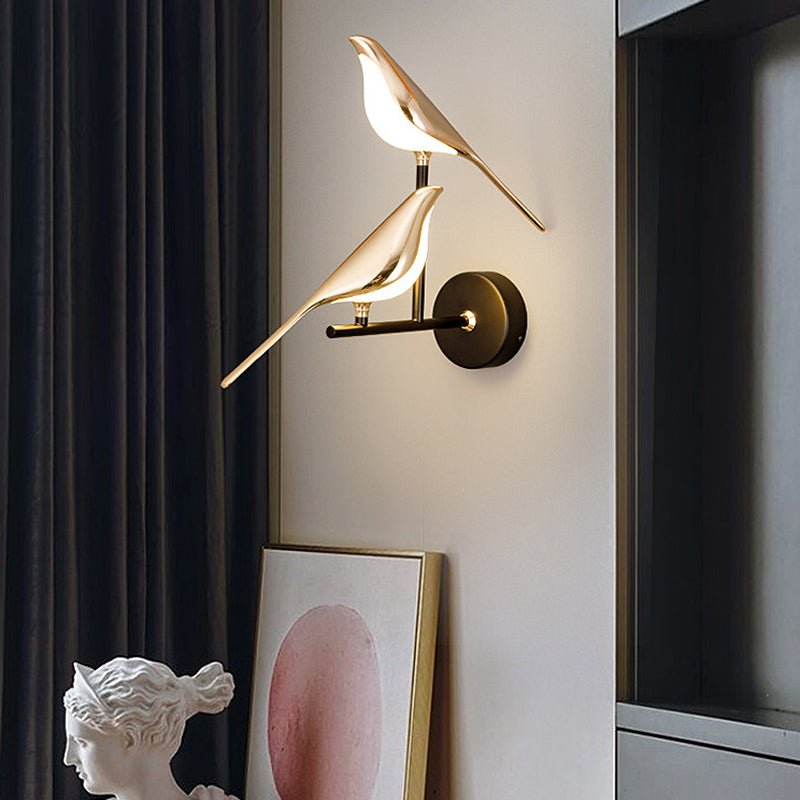 Adjustable Bird Wall Sconce with LED Dimmable & Remote Control