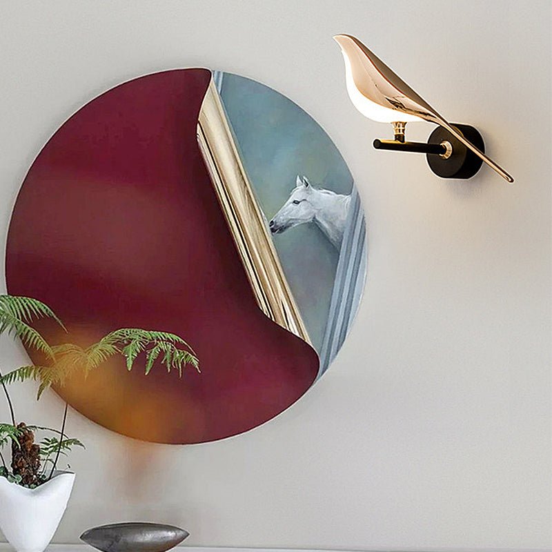 Adjustable Bird Wall Sconce with LED Dimmable & Remote Control