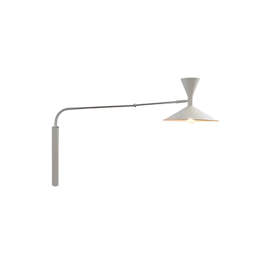Adjustable Swing Arm Wall Sconce Modern Metal Trumpet Shade