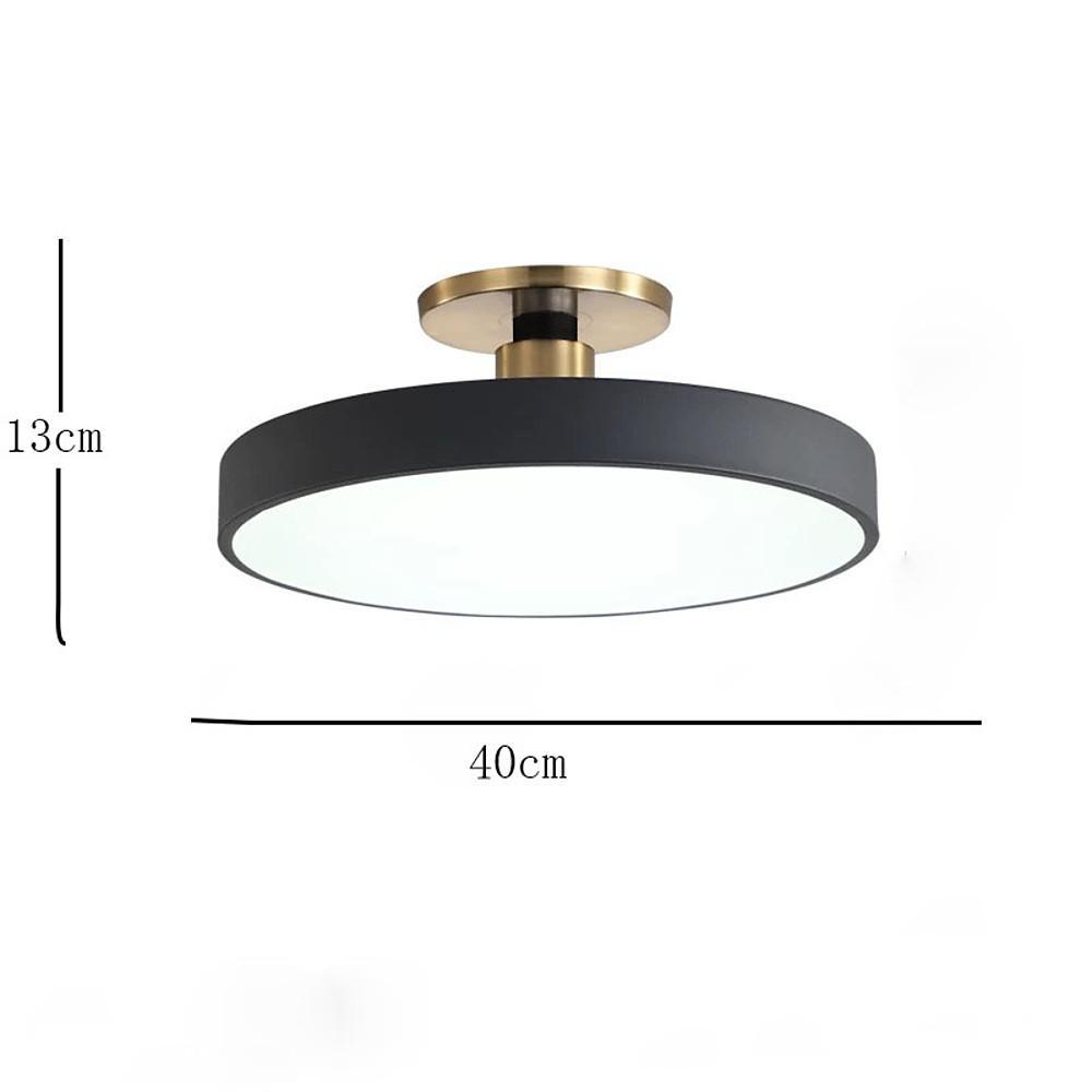 Modern LED Flush Mount Ceiling Light - Metal & Acrylic Globe Design