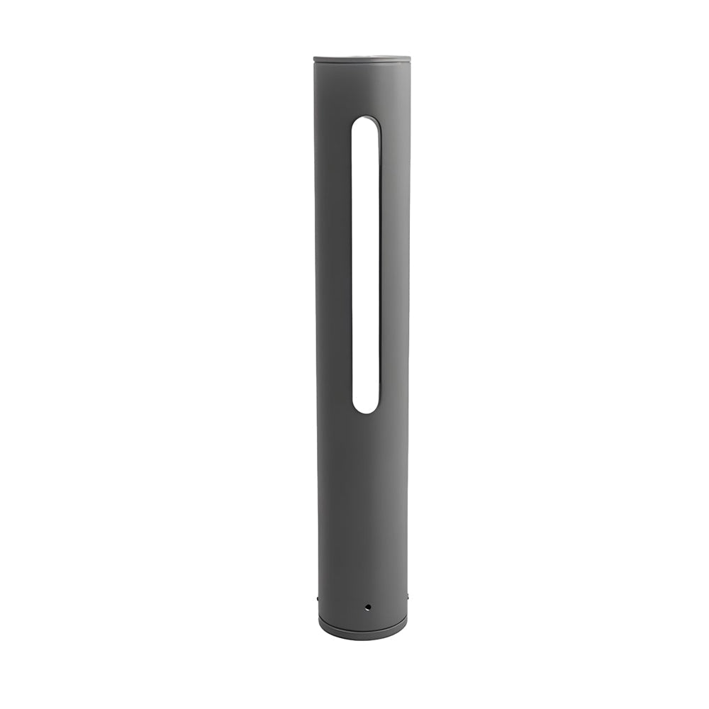 Modern Black Cylinder LED Pathway Light - Outdoor Landscape Lighting