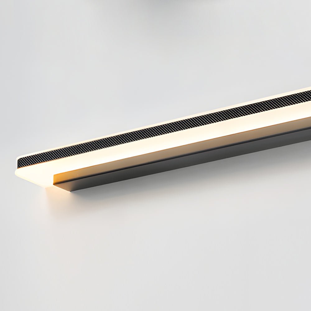 Matte Black Linear LED Vanity Light with Acrylic Shade