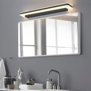 Matte Black Linear LED Vanity Light with Acrylic Shade