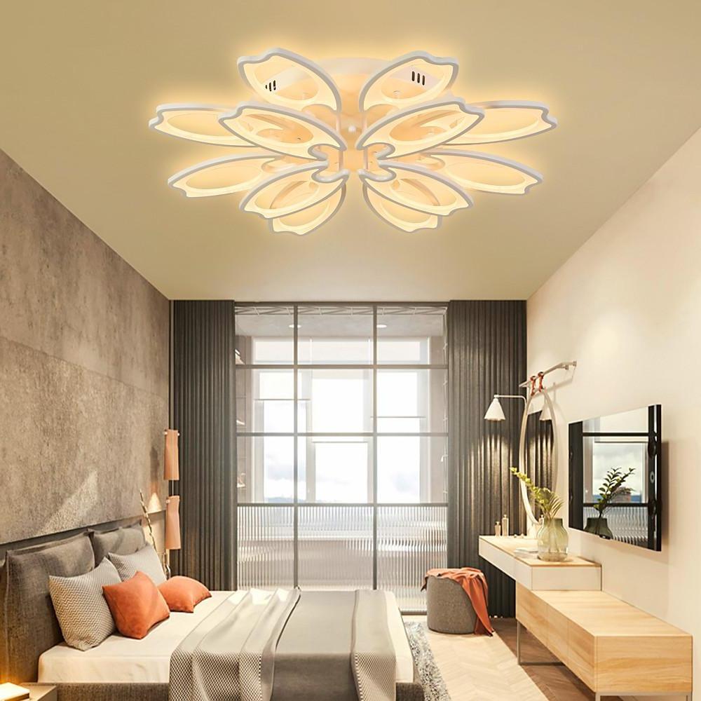 Modern Flower Petal LED Ceiling Light Dimmable Flush Mount