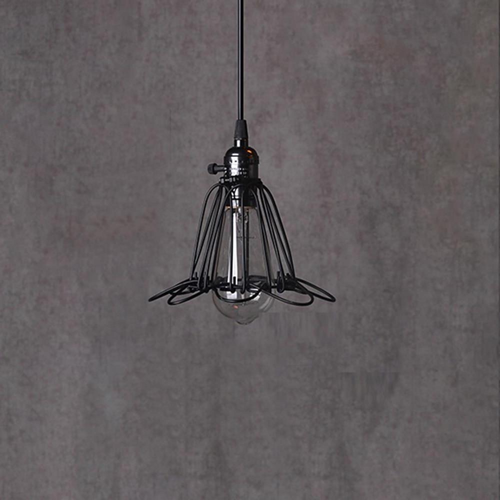Industrial Metal Lantern Pendant Light - Ambient LED Ceiling Lamp