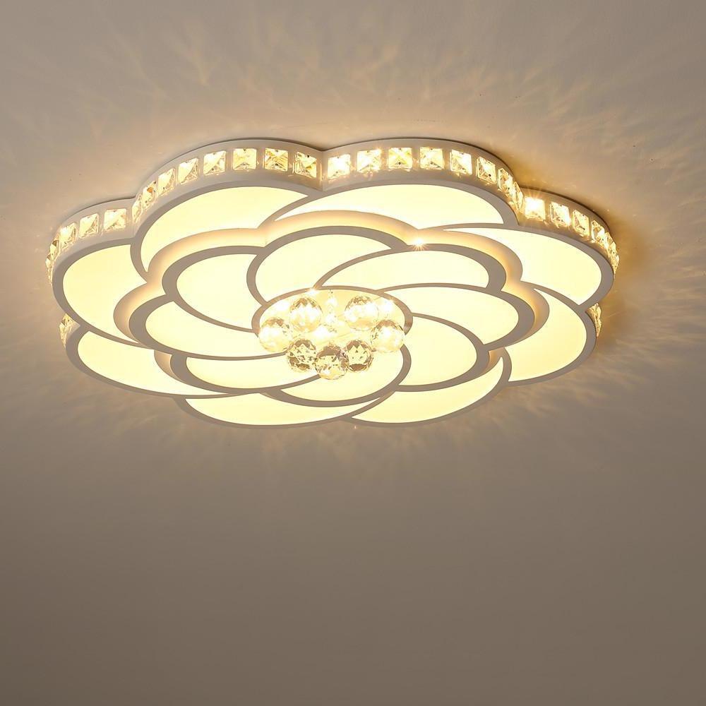 Flower Swirl Metal LED Flush Mount Ceiling Light