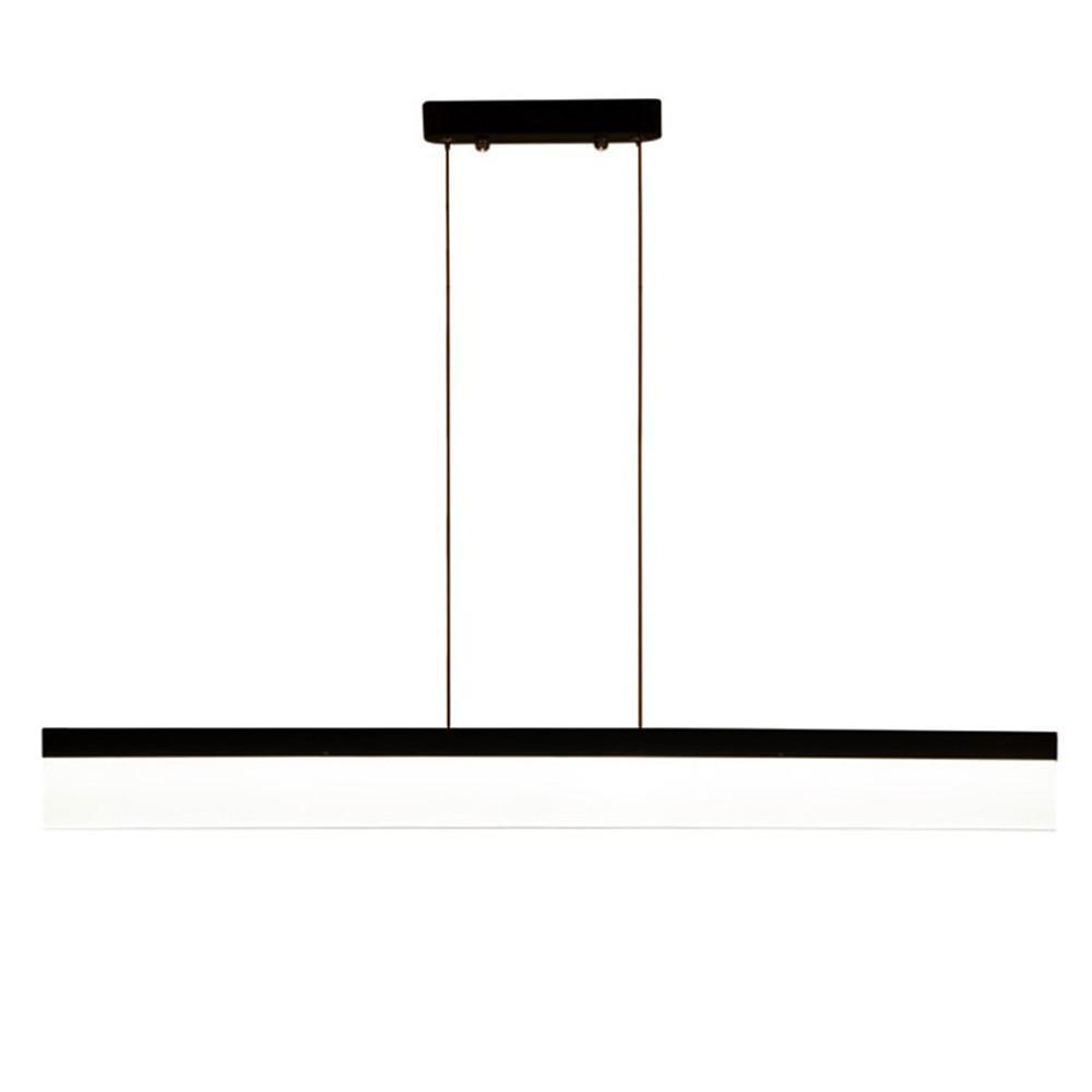 Modern Linear Aluminum Pendant Light with Acrylic Shade