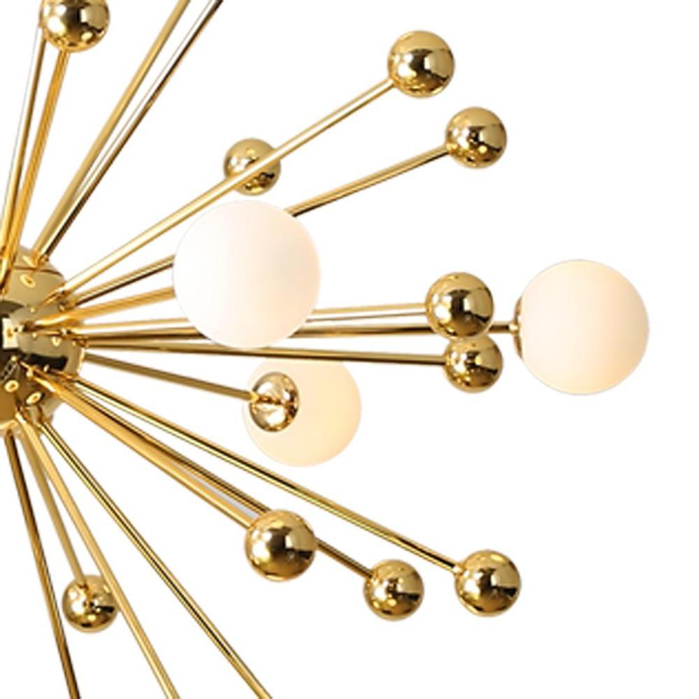 Modern Sputnik Chandelier Gold 18-Light Glass Globe Pendant