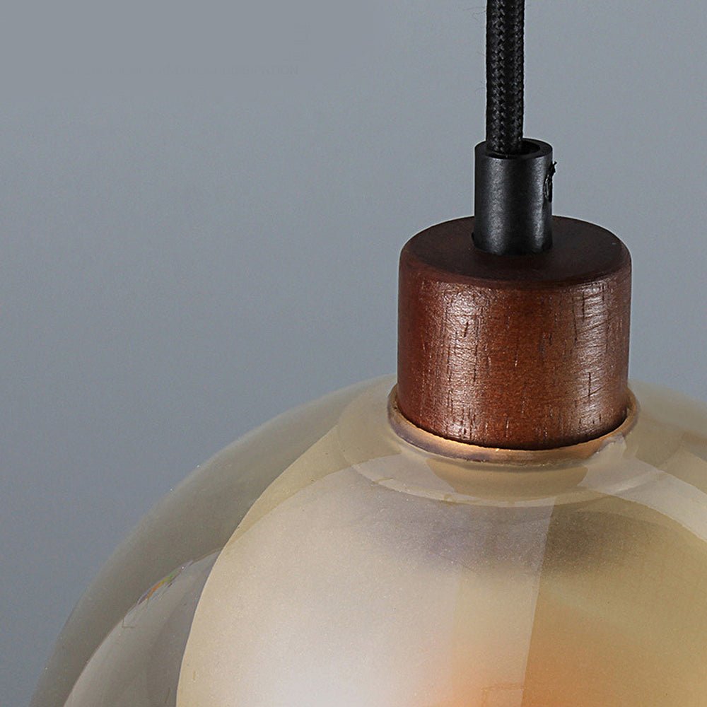 Modern Frosted Glass & Mesh Metal LED Table Lamp - 11 Inch