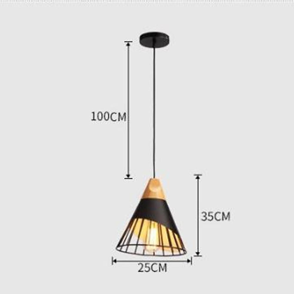 Modern Metal Cone Pendant Light – Nordic Industrial Hanging Fixture