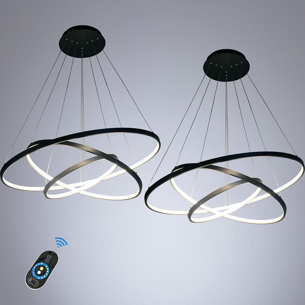 Interweaved Ring Dimmable LED Modern Chandelier Pendant Light