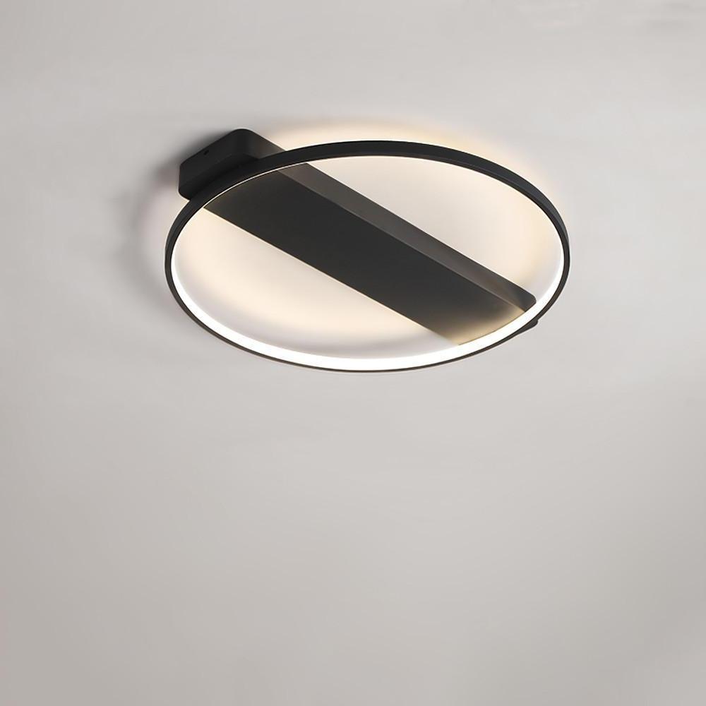 Modern LED Flush Mount Ceiling Light - Circle Rectangle Design
