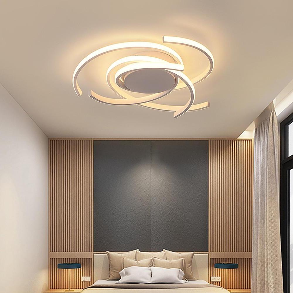 30" Abstract Swirl LED Flush Mount Ceiling Light - Modern Design