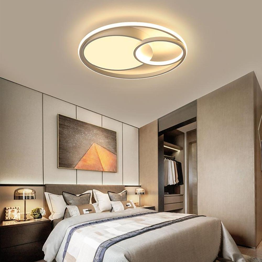 Modern Three-Circle LED Flush Mount Ceiling Light