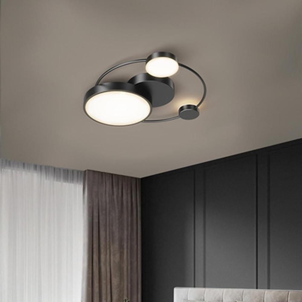 Artistic Circles LED Flush Mount Ceiling Light with Dimmer