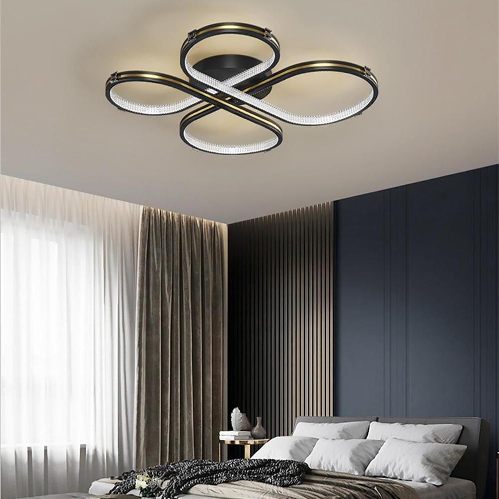 Circle Flower LED Flush Mount Ceiling Light - Dimmable Modern Design