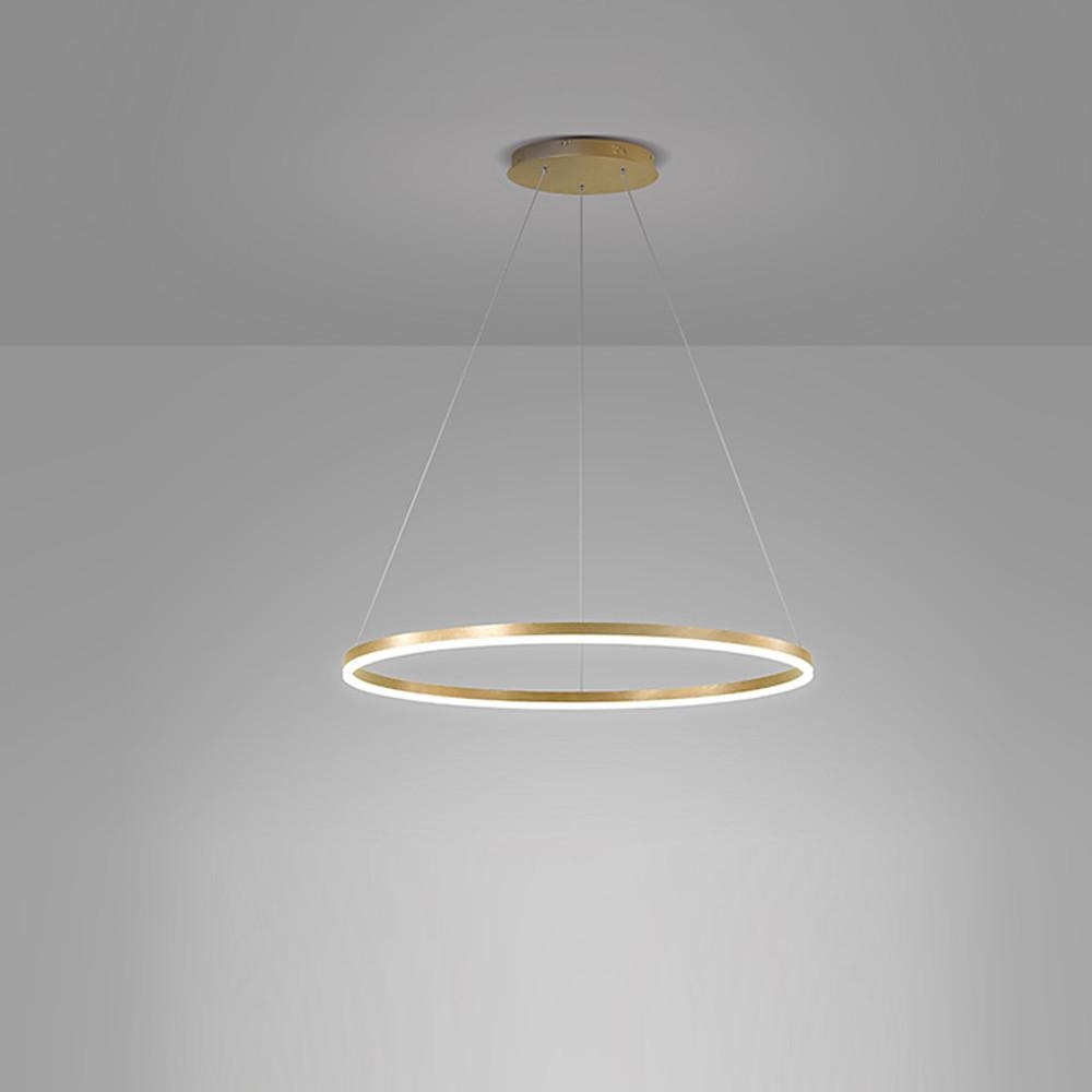 Modern Circle LED Pendant Light Dimmable Aluminum Chandelier