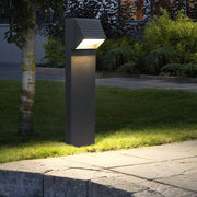 Black LED Lawn Light Minimalist Waterproof Outdoor Lighting