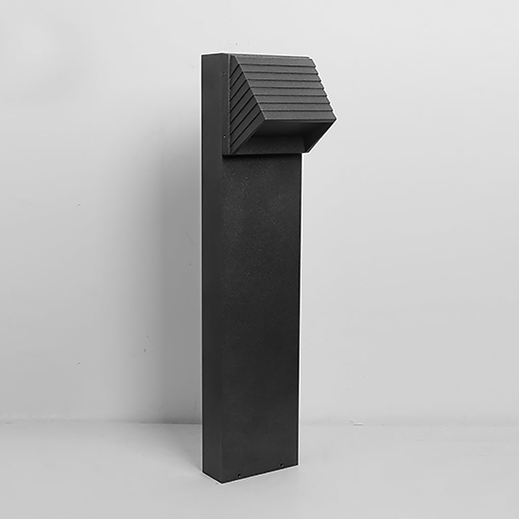 Black LED Lawn Light Minimalist Waterproof Outdoor Lighting
