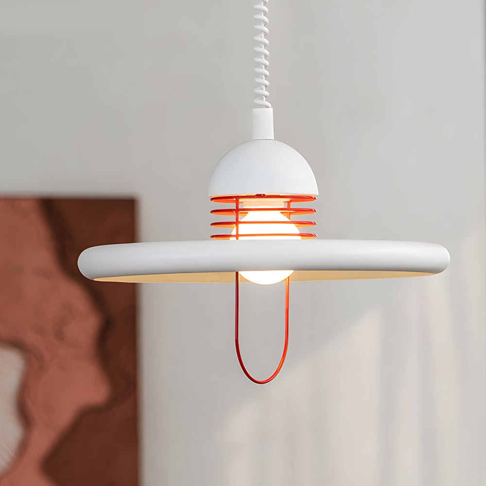 Modern Nordic Flying Saucer Pendant Light with 3-Step Dimming