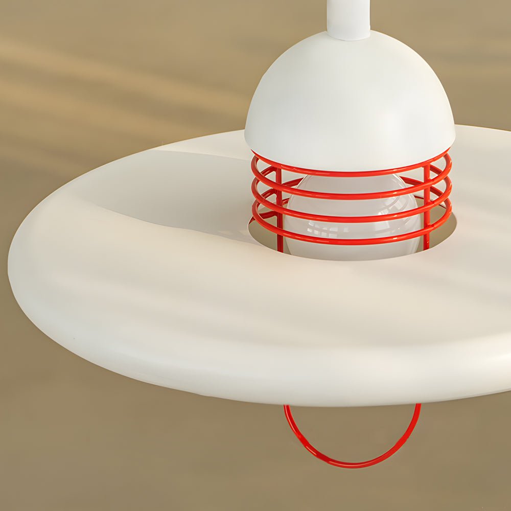 Modern Nordic Flying Saucer Pendant Light with 3-Step Dimming