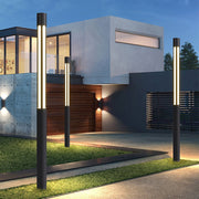 Modern Cylinder Bollard Light - LED Outdoor Landscape Lighting