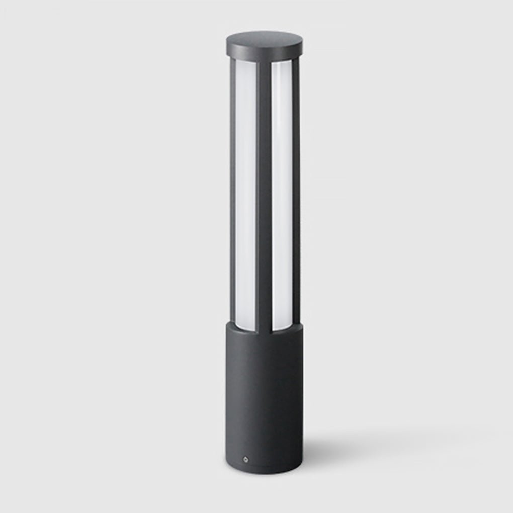 Modern Cylinder Bollard Light - LED Outdoor Landscape Lighting