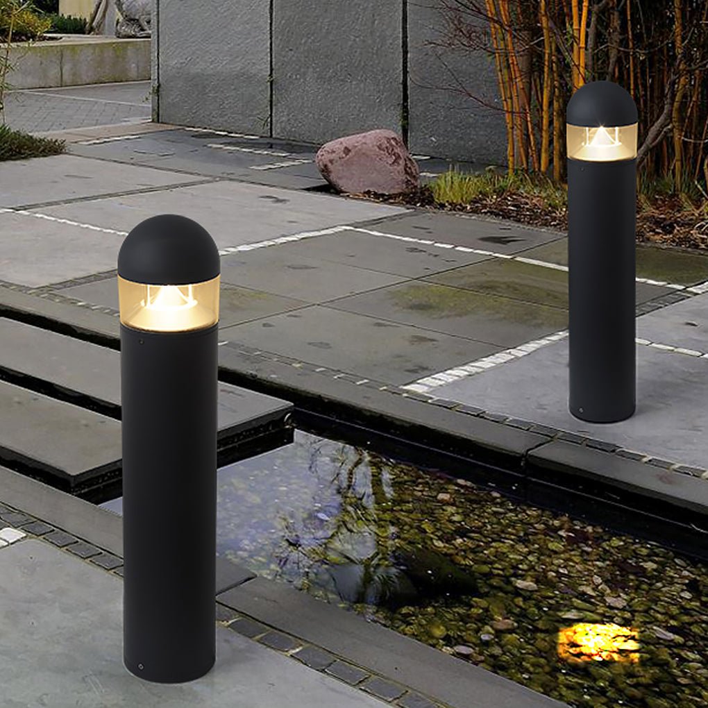 Minimalist LED Aluminum Bollard Light for Outdoor Landscapes