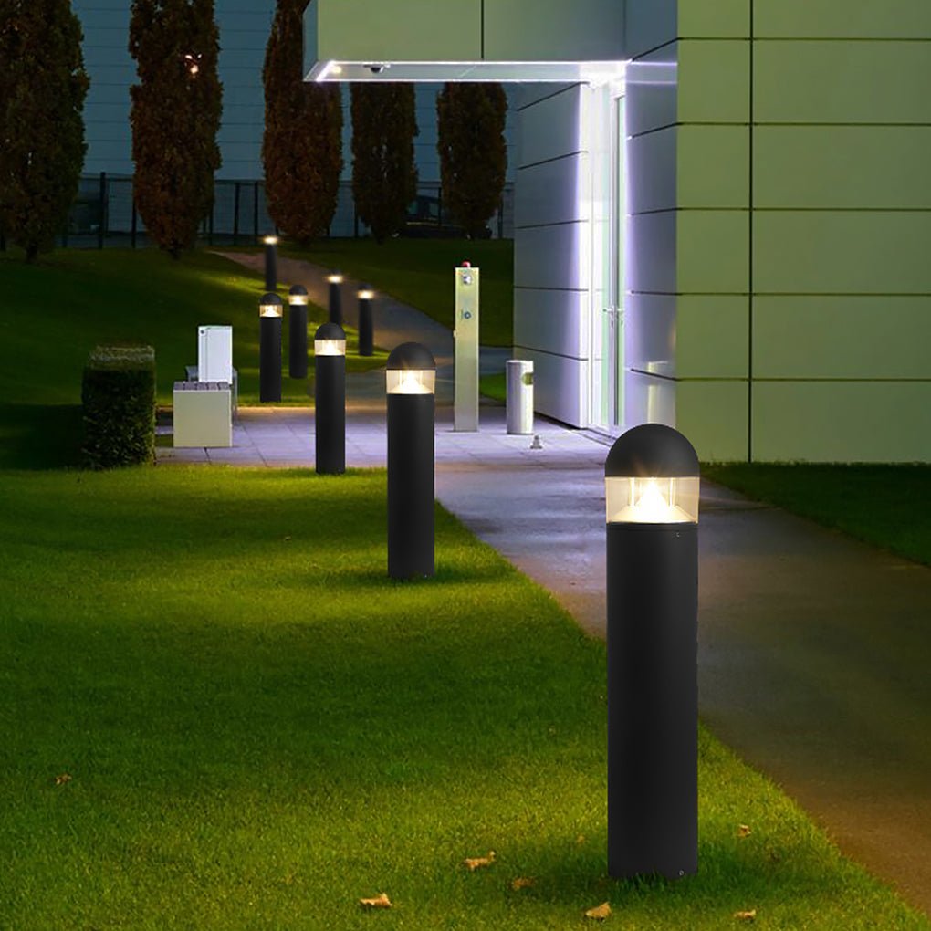 Minimalist LED Aluminum Bollard Light for Outdoor Landscapes