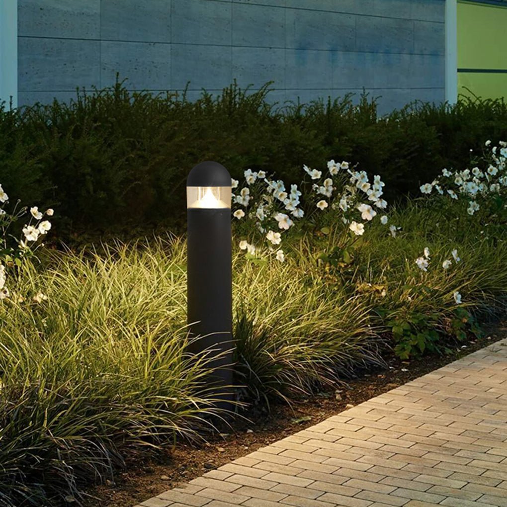 Minimalist LED Aluminum Bollard Light for Outdoor Landscapes