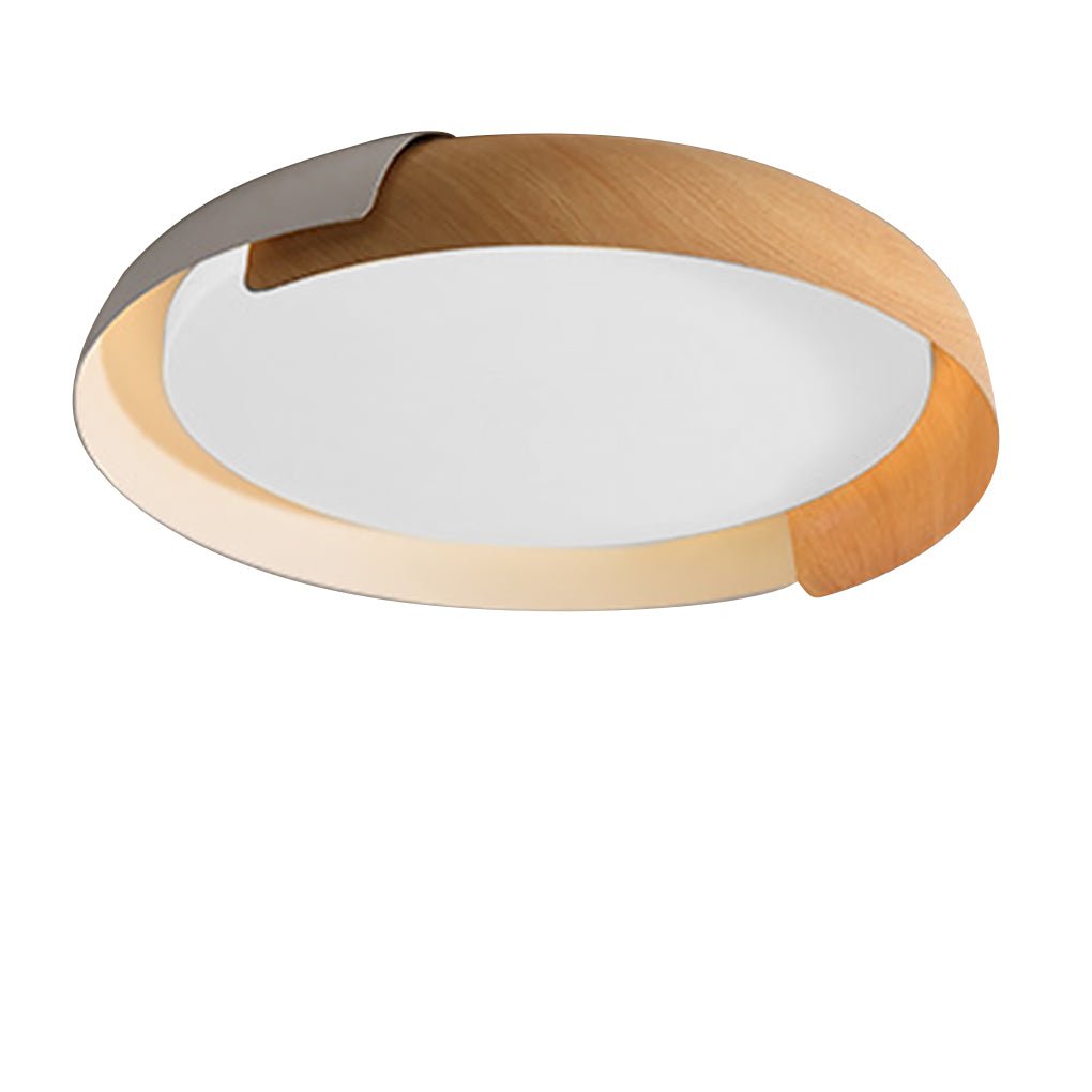 Modern Round LED Ceiling Light with Stepless Dimming - Metal