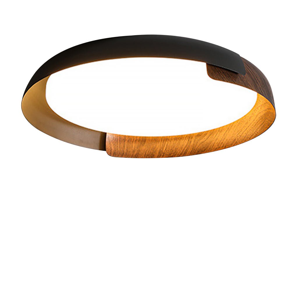 Modern Round LED Ceiling Light with Stepless Dimming - Metal