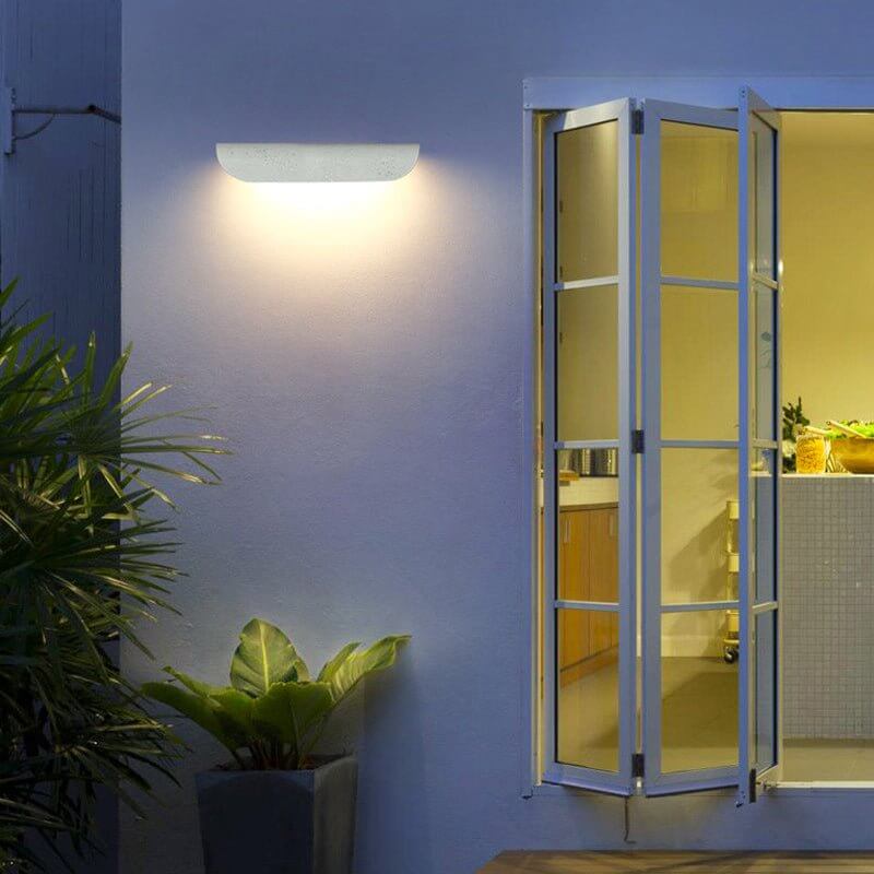 Minimalist Concrete LED Outdoor Wall Light Waterproof IP54