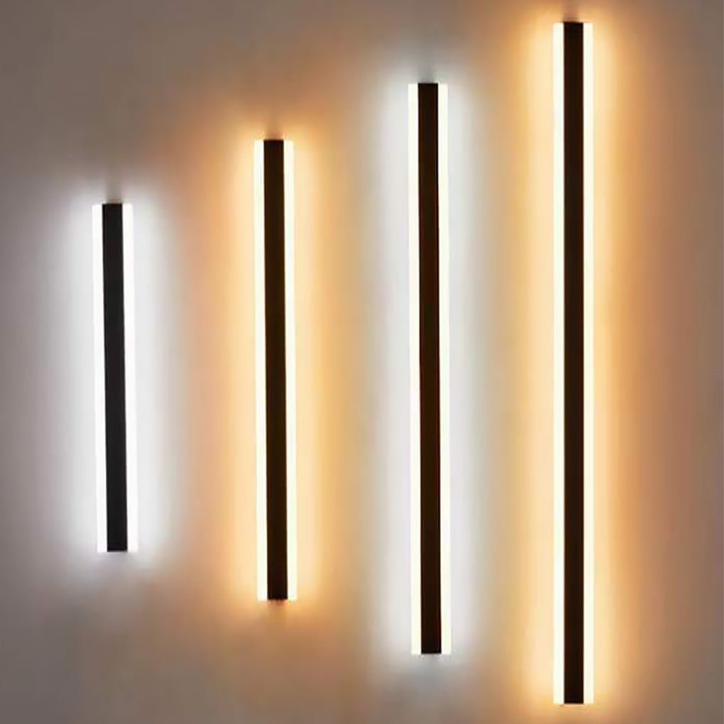 Modern Linear LED Outdoor Wall Light Waterproof Minimalist Design