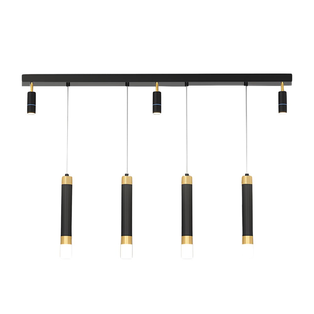 Modern Linear Strip Pendant Light with 3-Step Dimming