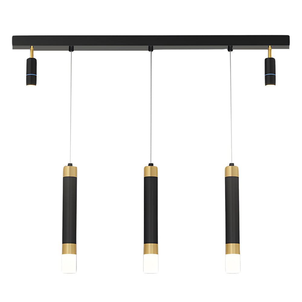 Modern Linear Strip Pendant Light with 3-Step Dimming