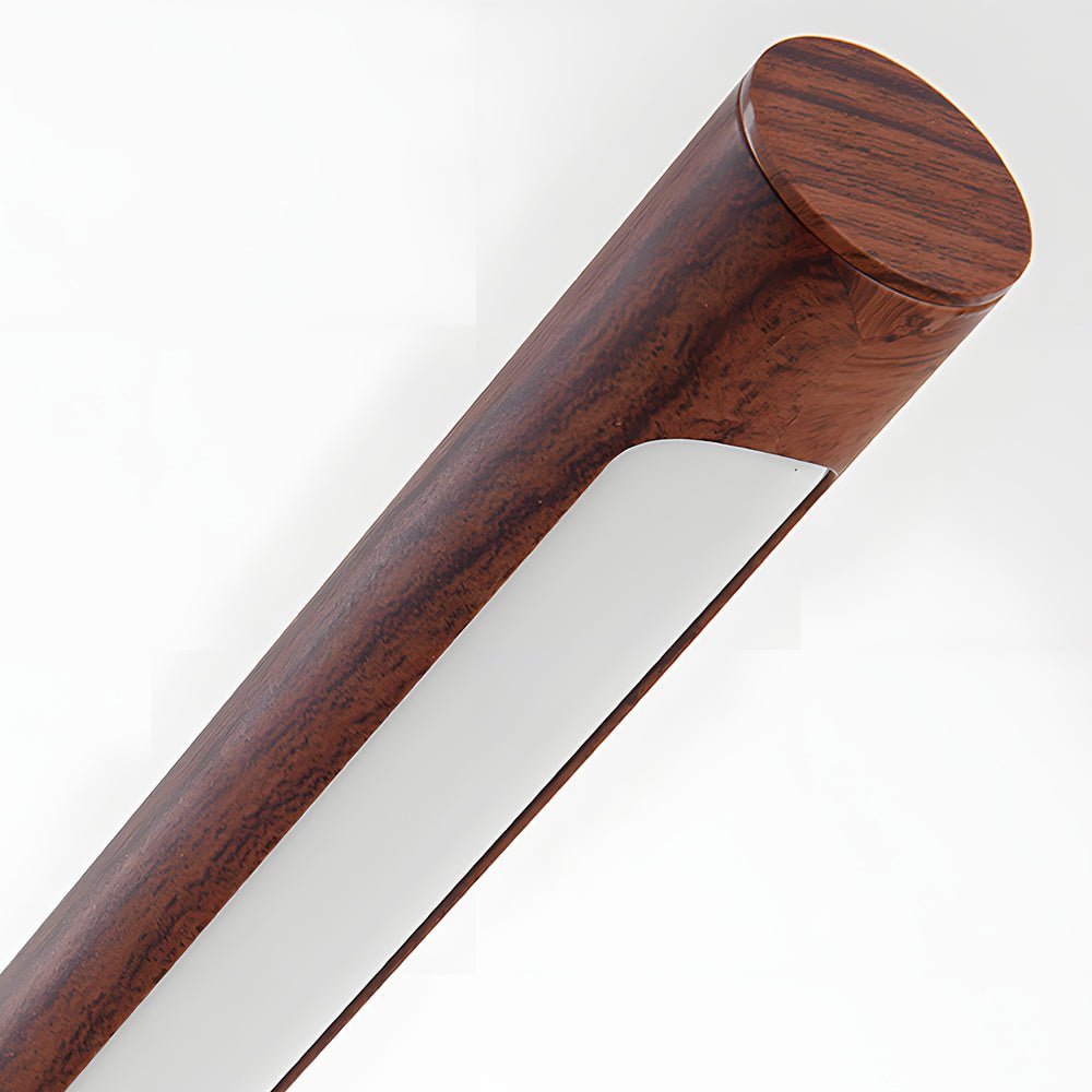 Modern Wood LED Desk Lamp with USB Port and Dimmable Light