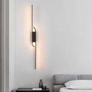 Modern Linear LED Wall Light | Black Aluminum Minimalist Design