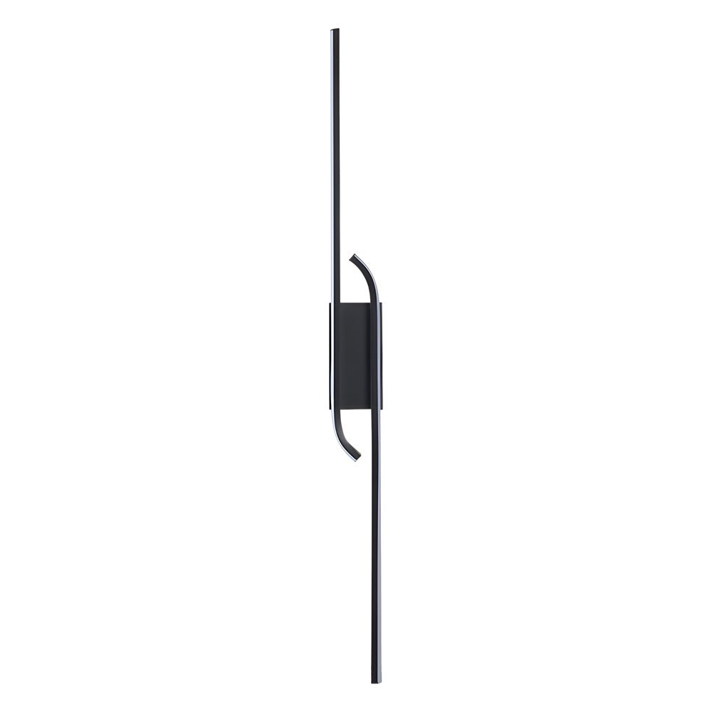 Modern Linear LED Wall Light | Black Aluminum Minimalist Design