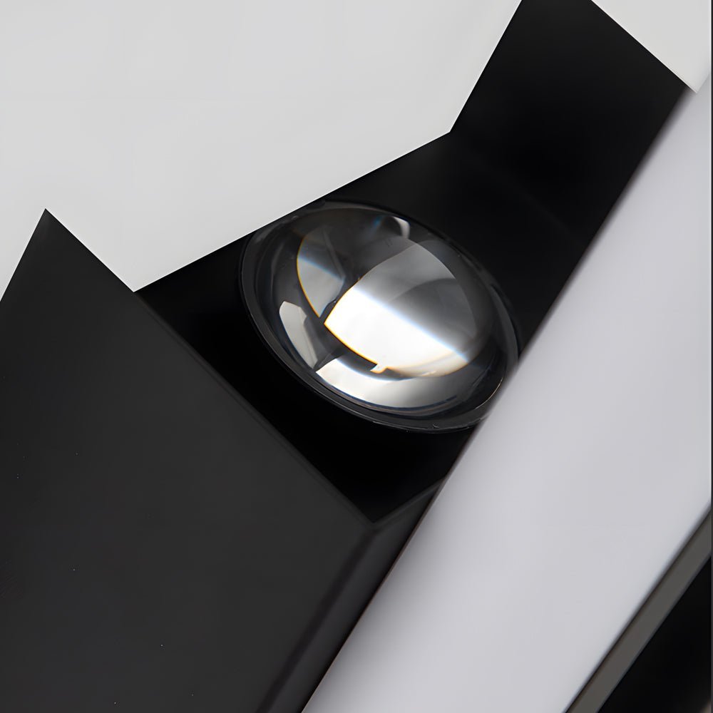 Modern Linear LED Wall Light | Black Aluminum Minimalist Design
