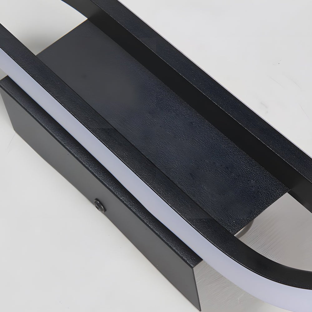 Modern Linear LED Wall Light | Black Aluminum Minimalist Design