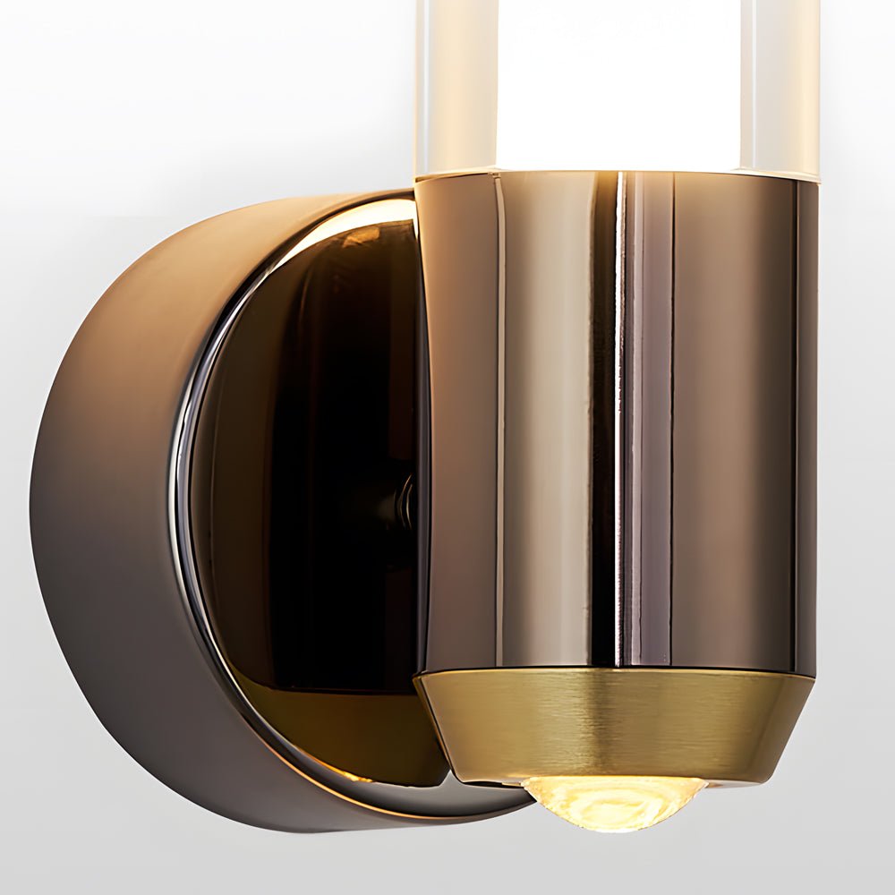 Modern Acrylic Strip Wall Sconce with 3-Step Dimming - Gold & Black