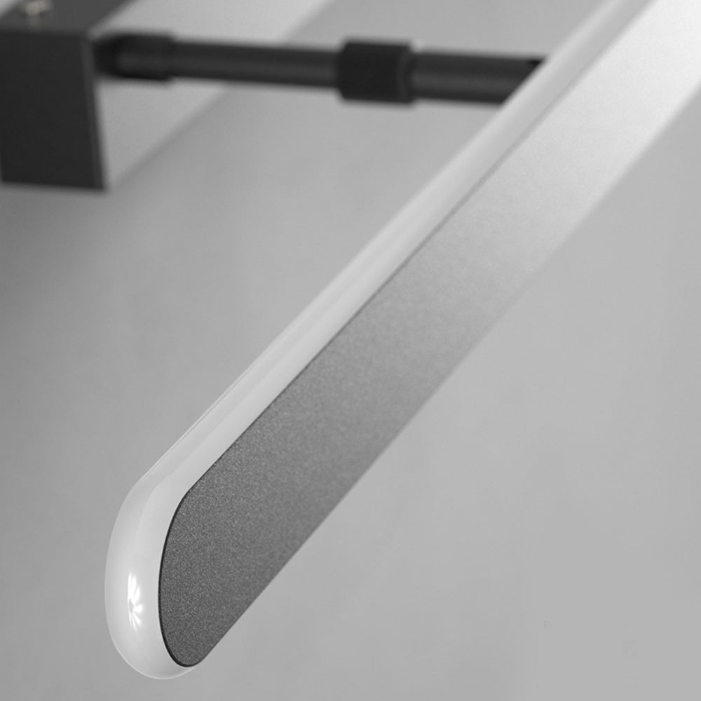 Modern Matte Black LED Vanity Light Bar with Acrylic Shade