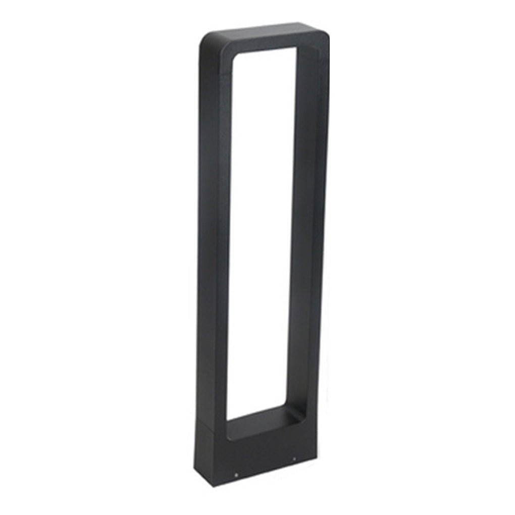 Rectangular COB LED Outdoor Path Light - Minimalist Black Aluminum