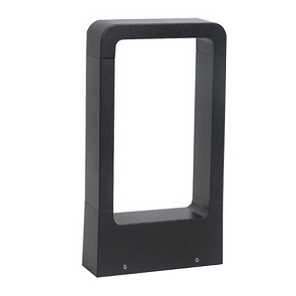 Rectangular COB LED Outdoor Path Light - Minimalist Black Aluminum