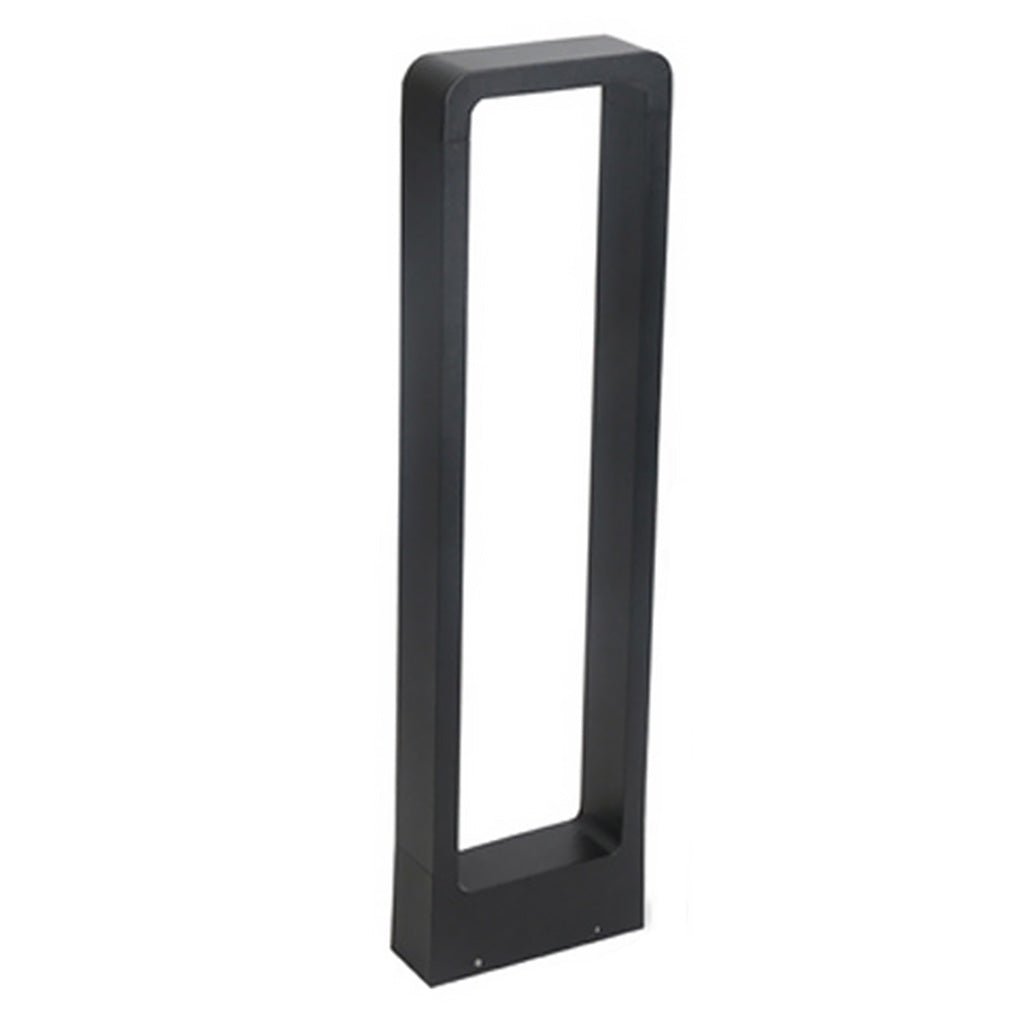 Rectangular COB LED Outdoor Path Light - Minimalist Black Aluminum