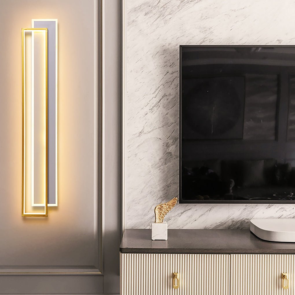 Modern LED Wall Light with 3-Step Dimming - Aluminum & Acrylic