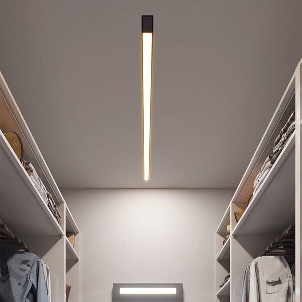 Modern LED Strip Ceiling Light with Remote Control & Stepless Dimming